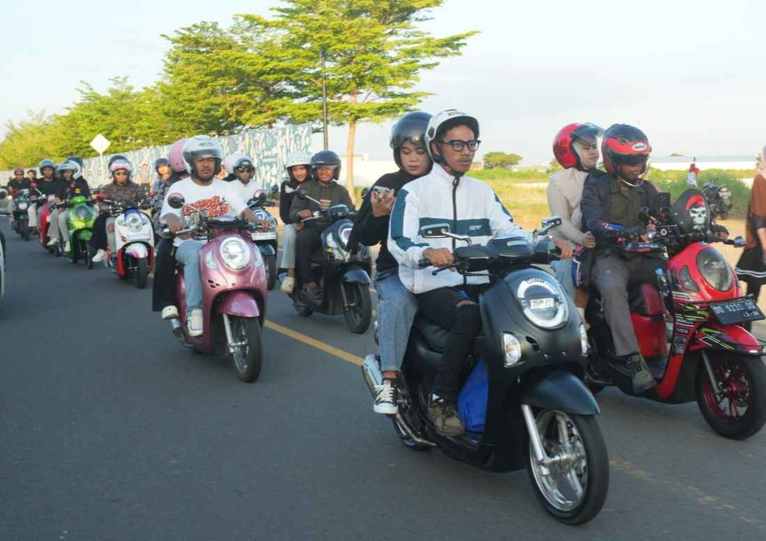 Ketika Lifestyle dan Budaya #Cari_Aman Menyatu dalam Scoopy Riding Asmo Sulsel